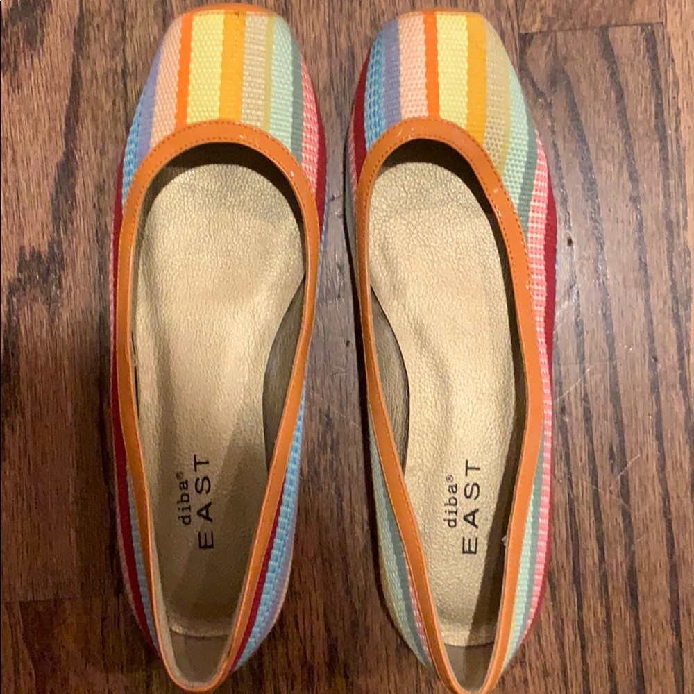 Cute multi color flats
